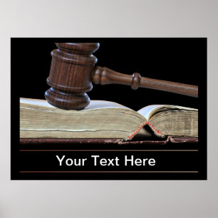 Law and Courtroom Poster
