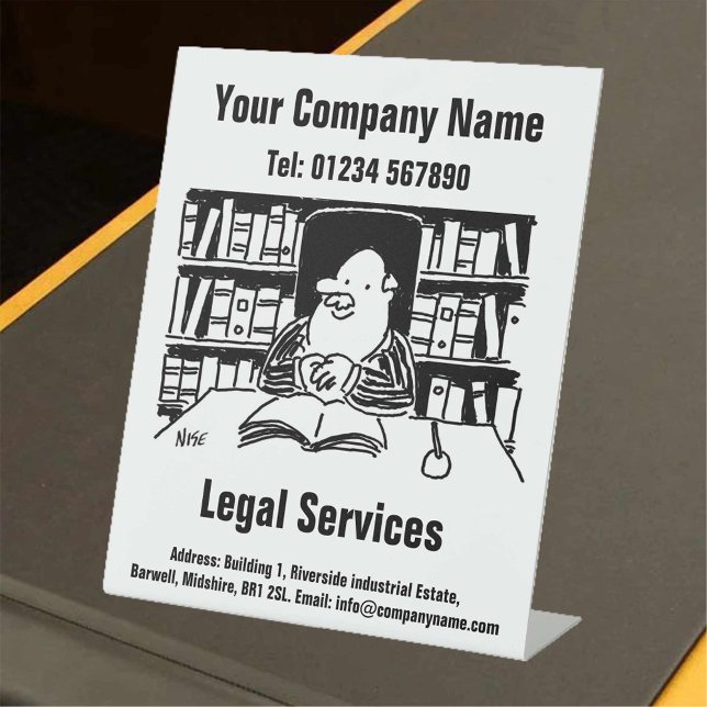 Law and Legal Services Design Pedestal Sign (Creator Uploaded)