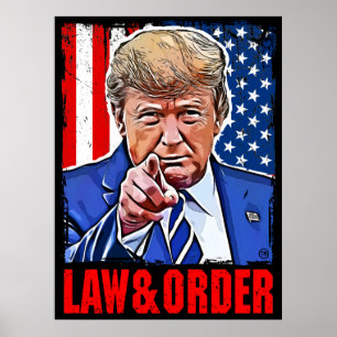 Law and order trump low & order poster
