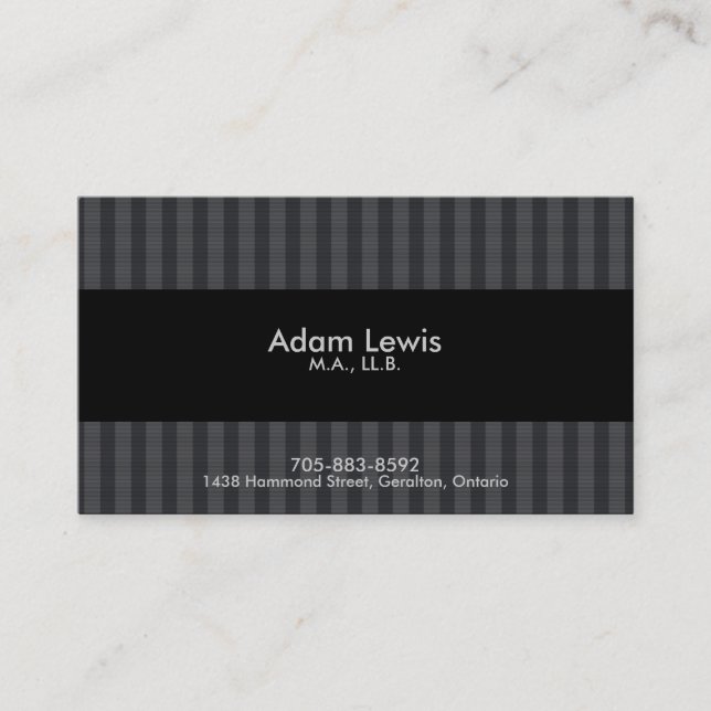 Law Business Card - Bordered (Front)