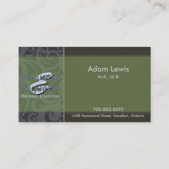 Law Business Card - Logo (Front)