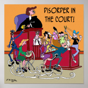 Law Cartoon 6553 Poster