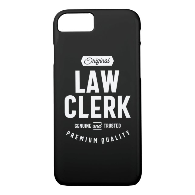 Law Clerk Job Title Gift Case-Mate iPhone Case (Back)