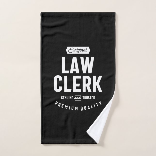 Law Clerk Job Title Gift Hand Towel (Hand Towel)
