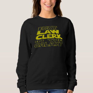 Law Clerk Space Backside Design Sweatshirt