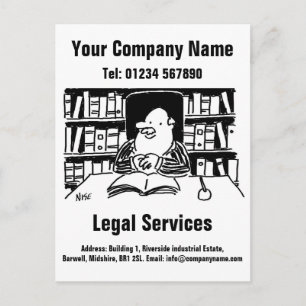 Law Company or Legal Services Promotional Postcard