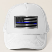 Law Enforcement American Flag Blue Stripe