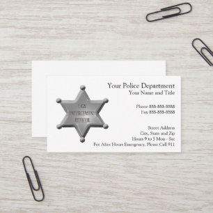 Law Enforcement Business Card