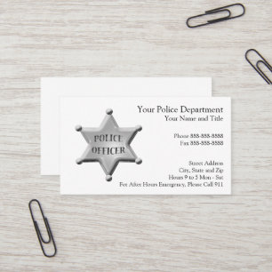 Law Enforcement Business Card