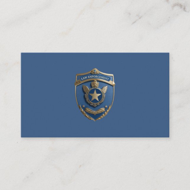 Law Enforcement Deputy Sheriff Police Department Business Card (Front)