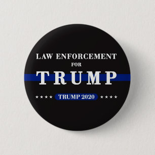 Law Enforcement for Trump 2020 6 Cm Round Badge