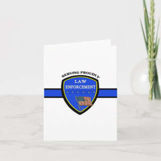 Law Enforcement Police Blank Inside Card