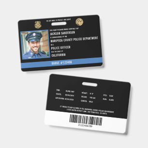 Law Enforcement Police Department Employee ID Badge