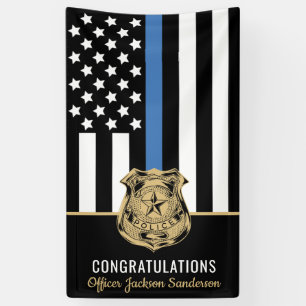 Law Enforcement Police Department Retirement Party Banner