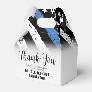 Law Enforcement Police Department Retirement Party Favour Box