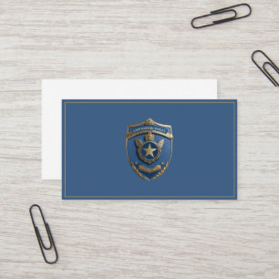 Law Enforcement Police Deputy Sheriff  Department Business Card