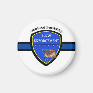 Law Enforcement Police    Magnet