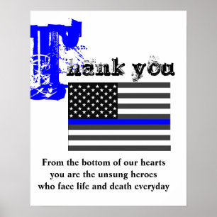 LAW ENFORCEMENT THANK YOU POSTER
