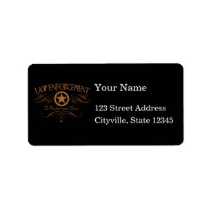 Law Enforcement Western Label