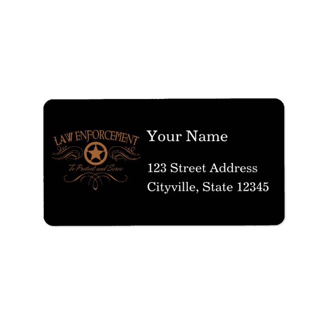 Law Enforcement Western Label (Front)