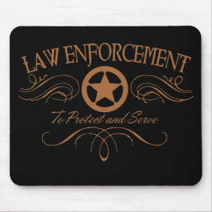 Law Enforcement Western Mouse Pad