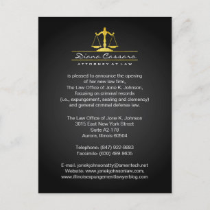 Law Firm Announcement Cards