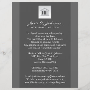 Law Firm Announcement Flyer