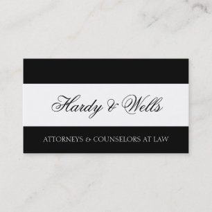 Law Firm B/W - Available Letterhead - Business Card