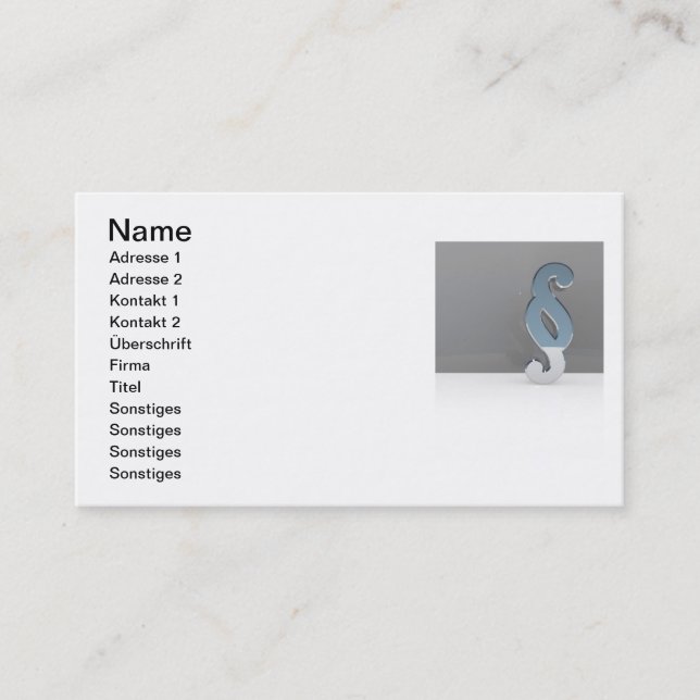 law firm business card (Front)