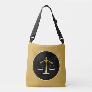 Law Icon (Scales of Justice) Crossbody Bag