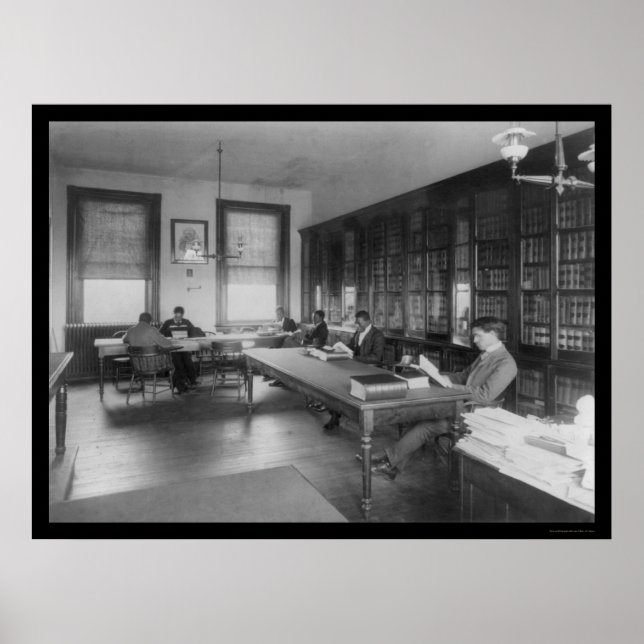 Law Library at Howard University 1900 Poster (Front)