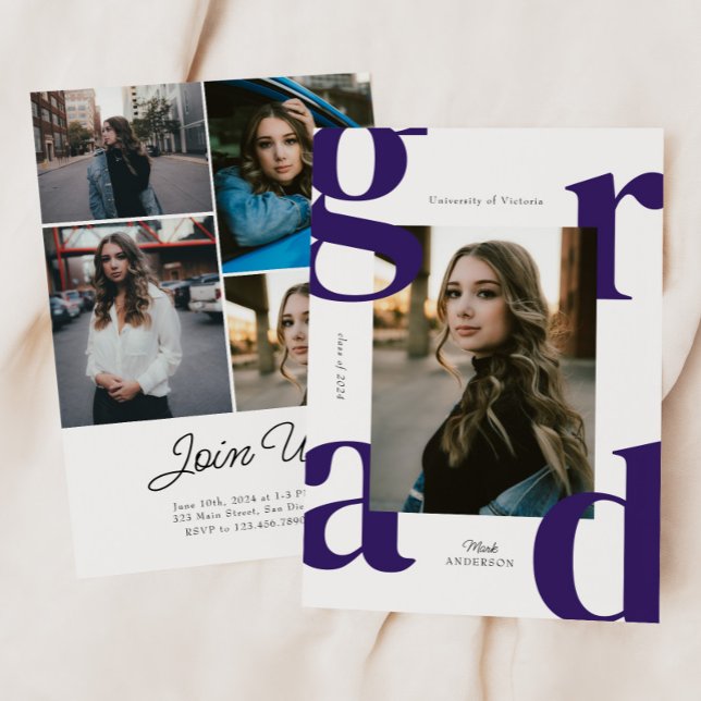 Law Modern Class of 2024 Graduation Invitation (Creator Uploaded)