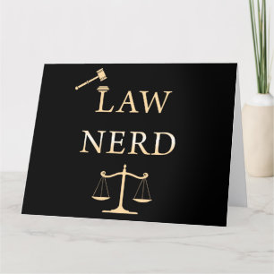 Law Nerd – Funny Lawyer Quote Humour Thank You Card
