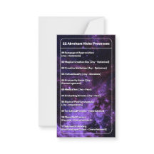 Law of Attraction 22 Processes List Galaxy Pocket