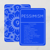 Law of Attraction Abraham Processes Pessimism Card
