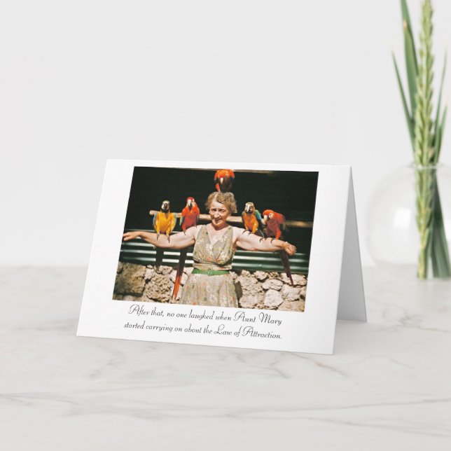 Law of Attraction birthday card (Front)