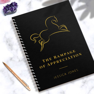 Law of Attraction Elegant Rampage of Appreciation Notebook