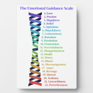 Law of Attraction Emotional Guidance Chart Plaque