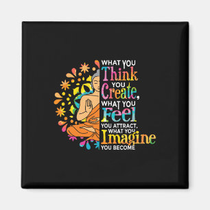 Law Of Attraction Manifest Buddha Meditation Yoga Magnet