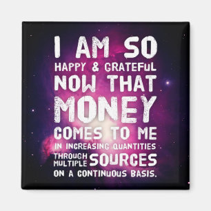 Law of Attraction Money Manifestation Quote Wealth Magnet