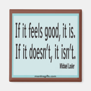 "Law of Attraction" Quote Michael Losier Magnet