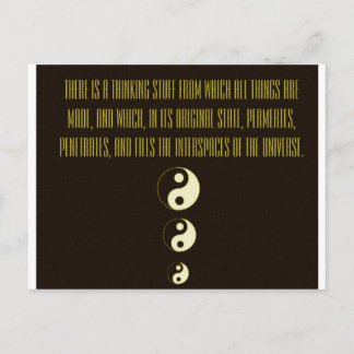 Law of Attraction Quote -Ying Yang Postcard