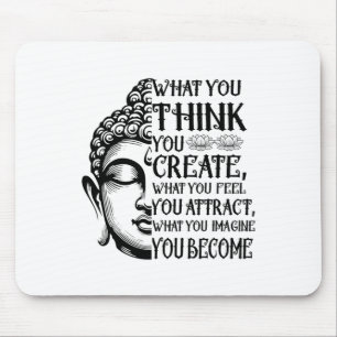Law Of Attraction Spiritual Buddha Meditation Quot Mouse Pad