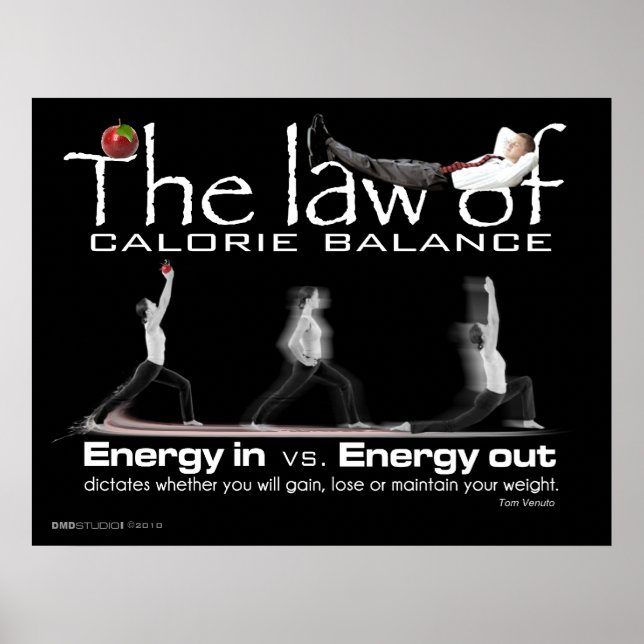 Law of Calorie Balance Poster (Front)