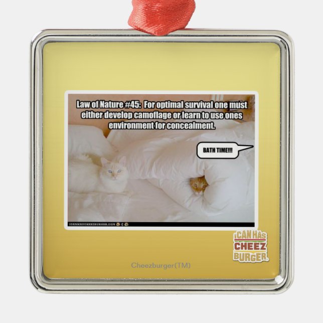 Law of Nature #45 Metal Tree Decoration (Front)