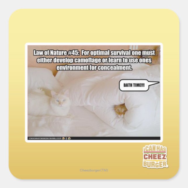 Law of Nature #45 Square Sticker (Front)