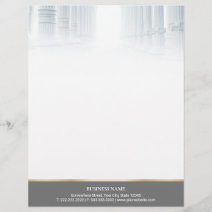 Law Office Attorney at Law Professional Lawyer Custom Letterhead