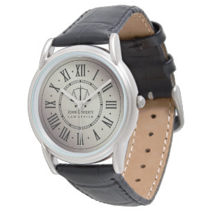 LAW OFFICE Classic Personalizable Watch
