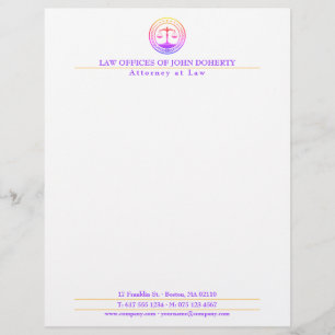 LAW OFFICE   Elegant Custom Letterhead