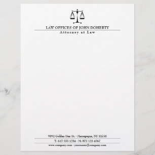 LAW OFFICE   Elegant Custom Letterhead